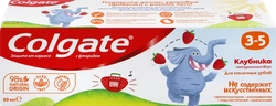 Зубная паста детская COLGATE Kids со вкусом клубники, защита от кариеса с фторидом, 3–5 лет, 60мл