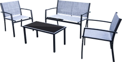 Набор садовой мебели GIARDINO CLUB 4 предмета (стол, диван, кресло – 2шт), текстилен, Арт. LF18003