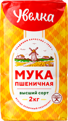 Изображение товара Мука пшеничная УВЕЛКА высший сорт, 2кг