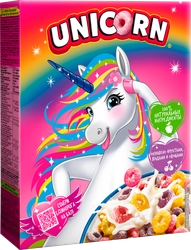 Готовый завтрак KELLOGG'S Unicorn Радужные колечки с фруктовым вкусом, 195г