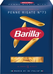 Макароны BARILLA Penne Rigate n.73 из твердых сортов пшеницы группа А высший сорт, 450г