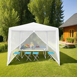 Тент ACTIWELL 3x3м с антимоскитными сетками, Арт. 3.0M90PE-N