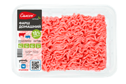 Изображение товара Фарш из свинины и говядины САМСОН Домашний, категория Б, 750г