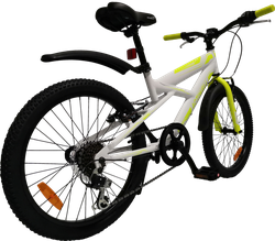 Велосипед горный ACTIWELL Junior 20" 6 скоростей, бело-голубой, Арт.  JUN20ST-U