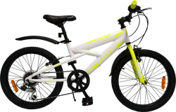 Велосипед горный ACTIWELL Junior 20" 6 скоростей, бело-голубой, Арт.  JUN20ST-U