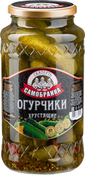 Огурчики маринованные СКАТЕРТЬ-САМОБРАНКА Хрустящие, 1415мл