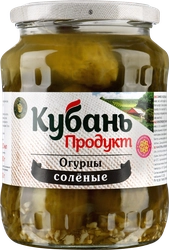 Огурцы соленые КУБАНЬ ПРОДУКТ, 680г