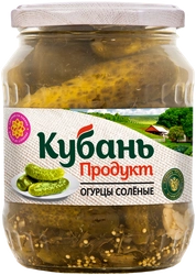 Огурцы соленые КУБАНЬ ПРОДУКТ, 680г