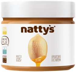 Паста арахисовая NATTYS Creamy с медом, 325г