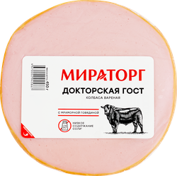 Изображение товара Колбаса вареная МИРАТОРГ Докторская, 450г