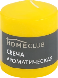 Свеча ароматическая HOMECLUB Манго, столбик 7х9см