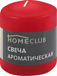 Свеча ароматическая HOMECLUB Клубника, столбик 7х9см