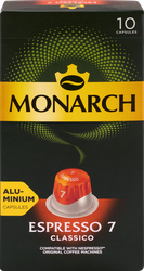 Изображение товара Кофе молотый в капсулах MONARCH Espresso 7 Classico натуральный жареный, 10кап