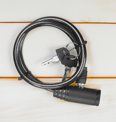 Замок велосипедный ACTIWELL 0,9x60см, с 2 ключами, Арт. BIK-12