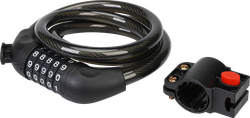 Изображение товара Замок велосипедный ACTIWELL 1,5х120см кодовый, Арт. BIK-13