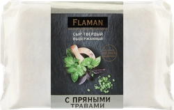 Сыр твердый FLAMAN с пряными травами 40%, без змж, 200г