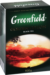 Чай черный GREENFIELD Golden Ceylon листовой, 100г