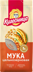 Изображение товара Мука пшеничная КУДЕСНИЦА обойная цельнозерновая, 500г