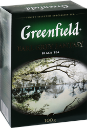 Чай черный GREENFIELD Earl Grey Fantasy с ароматом бергамота листовой, 100г
