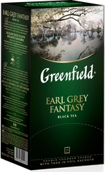 Чай черный GREENFIELD Earl Grey Fantasy с ароматом бергамота, 25пак