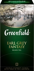 Чай черный GREENFIELD Earl Grey Fantasy с ароматом бергамота, 25пак