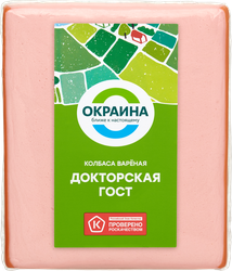 Изображение товара Колбаса вареная ОКРАИНА Докторская ГОСТ, 470г