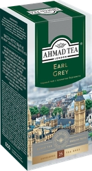 Чай черный AHMAD TEA Tea Earl Grey с ароматом бергамота байховый, 25пак