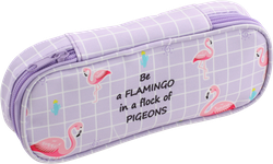 Пенал ЛЕНТА Be a flamingo, 17,5х8,5х2см