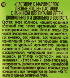 Пастилки с маршмеллоу ПРАВИЛЬНЫЕ СЛАДОСТИ Лесные ягоды, 55г