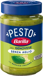 Соус BARILLA Pesto Genovese senza Aglio, с базиликом без чеснока, 190г