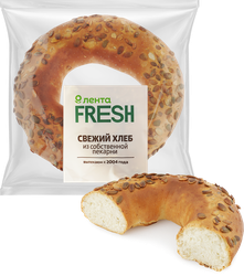 Хлеб зерновой бездрожжевой ЛЕНТА FRESH, 400г