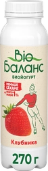 Биойогурт питьевой BIOБАЛАНС Клубника 1%, без змж, 270г