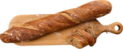 Багет ржано-пшеничный ЛЕНТА FRESH Деревенский, на закваске, весовой