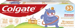 Зубная паста детская COLGATE Kids со вкусом апельсина, защита от кариеса без фтора, 3–5 лет, 60мл