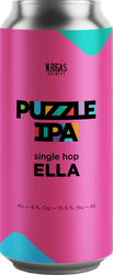 Пиво светлое NEW RIGA'S BREWERY American Ipa нефильтрованное   непастеризованное 5,5%, 0.45л