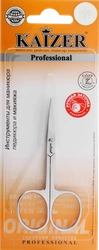 Ножницы маникюрные KAIZER прямые, серебро заточенные Арт. 404024