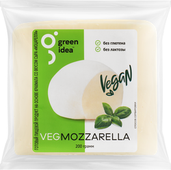Продукт пищевой на основе крахмала GREEN IDEA со вкусом сыра Моцарелла 24%, 200г