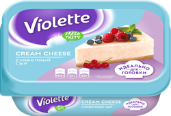 Изображение товара Сыр творожный КАРАТ Виолетта Сливочный 70%, без змж, 180г