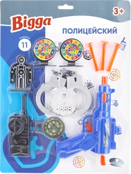 Набор игровой BIGGA Полицейский, 11 предметов Арт. CB827782