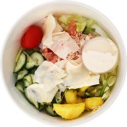 Салат ЛЕНТА FRESH Фреш с лососем, 200г