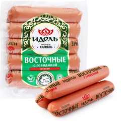 Сосиски ИДЕЛЬ Восточные с говядиной, Халяль, 500г