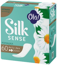 Прокладки ежедневные OLA! Silk Sense Daily Deo Ромашка, 60шт