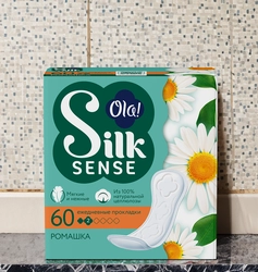 Прокладки ежедневные OLA! Silk Sense Daily Deo Ромашка, 60шт