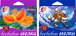 Мелки восковые ЛУЧ Фантазия 12 цветов Арт. 25С 1520-08