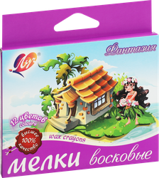 Мелки восковые ЛУЧ Фантазия 12 цветов Арт. 25С 1520-08