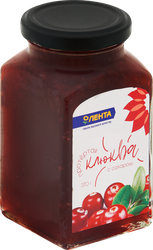 Клюква ЛЕНТА протертая с сахаром, 370г