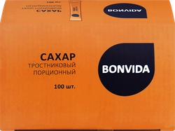 Сахар тростниковый BONVIDA кристаллический, 100х5г