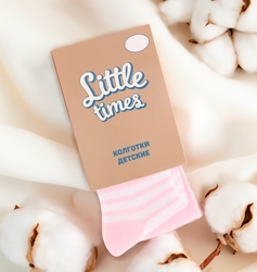 Колготки детские LITTLE TIMES р. 62–68 розовые, Арт. КН8001Л