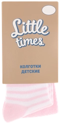 Колготки детские LITTLE TIMES р. 62–68 розовые, Арт. КН8001Л