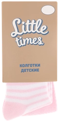 Колготки детские LITTLE TIMES р. 68–74 розовые, Арт. КН8001Л